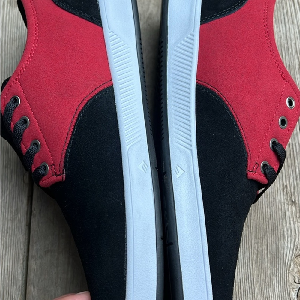 Emerica Romero Black and Red Skate Shoes - Picture 4 of 6